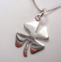 Lucky 4-Leaf Clover 925 Sterling Silver Necklace Corona Sun Jewelry - £10.78 GBP
