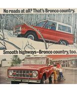 1972 Ford Bronco Truck Red Bronco Country Advertisement Automobilia DWII17 - $553.22 MXN