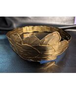 Hecho a Mano Latón Hoja Cinturón de Tendencia Pieza Hammered Metal Corsé 29 - $945.15 MXN