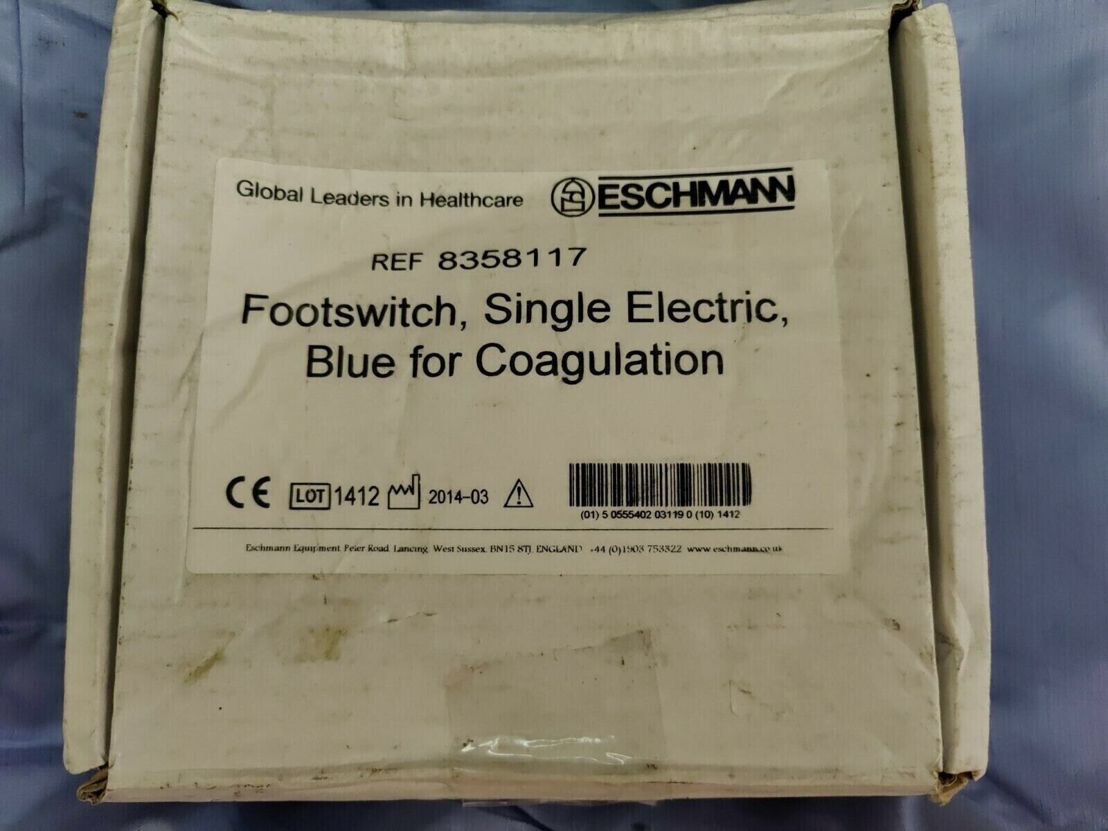 Eschmann Footswitch 8358117 electric Blue diatherm Coagulation Surgery T... - $147.51