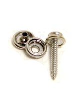 Cap &amp; Socket  Snap, Stainless Steel w/ 1&quot; Inch Screw Stud 5 Pc. Set - $180.16 MXN