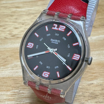 Retro 2006 Swatch Swiss Quartz Watch Reach The Rings GE136 Men Clear New... - $94.99