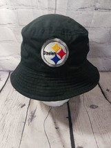 Pittsburgh Steelers NFL Football Black Bucket Hat Size S/M Logo KV Sports - £17.83 GBP