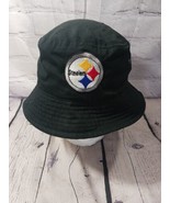 Pittsburgh Steelers NFL Football Black Bucket Hat Size S/M Logo KV Sports - £17.86 GBP