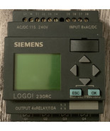 Siemens LOGO! 230RC, MICRO PLC w/display, 6ED1 052-1FB00-0BA3,56 Blocks ... - $218.96 CAD