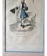 Antique French Framed Engraving Print: Rococo Fashion, Court Jester, Lou... - $1,534.10 MXN