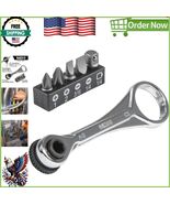 5-Piece Professional Mini Ratchet Set with Versatile Phillips &amp; Slotted ... - $44.74 CAD