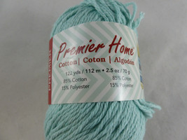 Premier Yarns Home Cotton Yarn Pastel Blue 2.5oz lot 6307 - $3.95