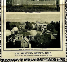 1906 Harvard Observatory Victorian XL Advertisement Astronomy Youth&#39;s Companion - £47.44 GBP