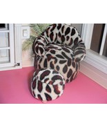 Cheetah Brown Chair &amp; Ottoman Furniture fits Fisher Price Loving Family ... - £5.42 GBP