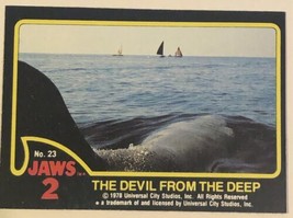 Jaws 2 Trading cards Card #23 Devil From The Deep - £1.47 GBP