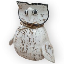 Coconut Owl Coconut Decoration Gift Idea White Table Decoration Stand New - £34.93 GBP