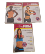 The Firm Workout DVDS Lot Of 3- Cardio Weight- Core Solutions- Tight Bun... - £15.26 GBP