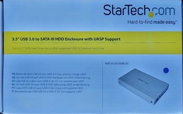 Startech 3.5in Silver Usb 3.0 External Sata Iii Hard Drive Enclosure With Uasp - $93.11