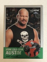 Stone Cold Steve Austin WWE Heritage Chrome Topps Trading Card #11 - £1.56 GBP
