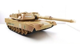 1993 Toy State M-1 Abrams Attack Tank RC Remote Control Lights Sounds - $32.48