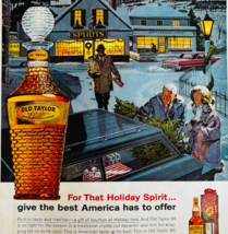 1963 Old Taylor Kentucky Whiskey Advertisement Vintage Distillery DWJJ17 - $13.50