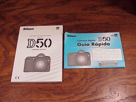 Nikon D50 Spanish Digital Camera Instruction Manual and Quick Start Guide - £7.15 GBP