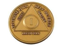 AA Alcoholics Anonymous Bronze Medallion Years 1-50 - £4.55 GBP