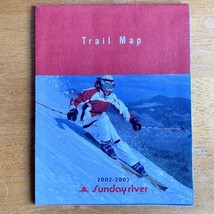 2002-2003 SUNDAY RIVER Resort Ski Trail Map MAINE - $14.95