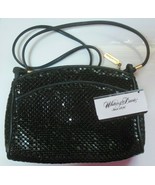 Vintage Whiting &amp; Davis Black Mesh Bag Zippered Top - £68.53 GBP