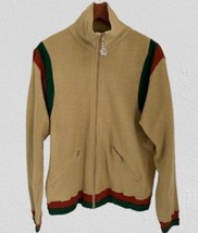 Wilson ROC Full Zip Tennis Sweatshirt Jacket Sweater Beige Color-block -... - $34.61
