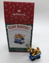Hallmark Merry Miniatures Disney Mickey&#39;s Express Pluto&#39;s Coal Car Figure - £8.50 GBP