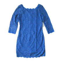 NWT Diane Von Furstenberg Zarita in Blue Iris Lace Zip V-back Dress 10 $348 - £65.53 GBP