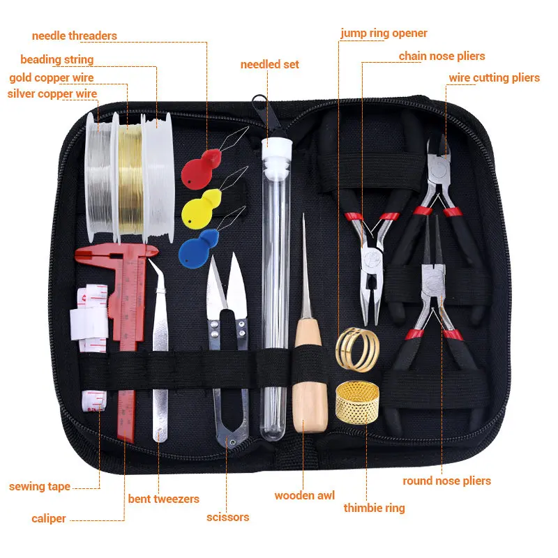 8PCS Stainless Jewelry making Tools Set with Plier ,Round Nose Plier,Scissor twe - £39.07 GBP