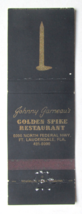 Golden Spike Restaurant - Ft. Lauderdale, Florida 20 Strike Matchbook Cover FL - £1.38 GBP