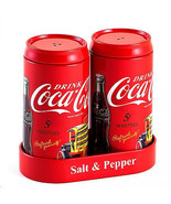 Coca-Cola Vintage Style Salt and Pepper Shaker Set Red - £14.12 GBP