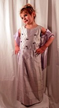 Toddler Girls Formal Dress Peaches &#39;n Cream Lilac Silk Taffeta with Shaw... - $30.38