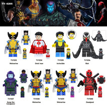 8PCS Superhero Series Of Action Figures Lego Toy Character Set Gift - £13.54 GBP