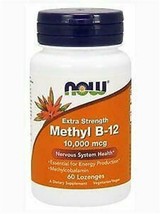 Methyl B-12 10000 mcg - 60 Lozenges by NOW - £21.78 GBP