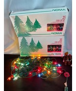 Pair of Noma Christmas Cool Lite Set with Box and Extra Bulbs 25 Light Set - $27.41 CAD
