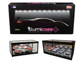 Black Collectible Display Show Case Illumicase+ with LED Lights and Mirror Base  - £47.64 GBP