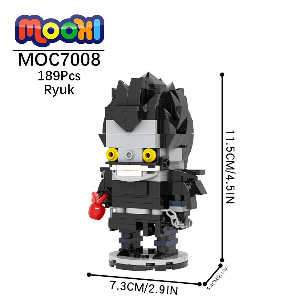 MOC7008 Death Ryuk Black Feather Monster Japanese Anime Figure Building Block - £24.13 GBP