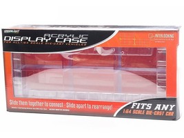 Acrylic Display Case 6-Car Connecting for 1/64 Scale Models by Greenlight - $1,297.67 MXN