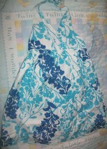 Old Navy Blue Floral &amp; Halter Summer Dress XS - £8.78 GBP