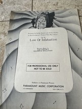 Is It Love Or Infatuation  Sam Coslow 1927 From This Way Please - $23.12