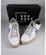 Shu Shop Reba Platform Star Sneakers White Gold Glitter Women US 8 9 NIB - $33.25