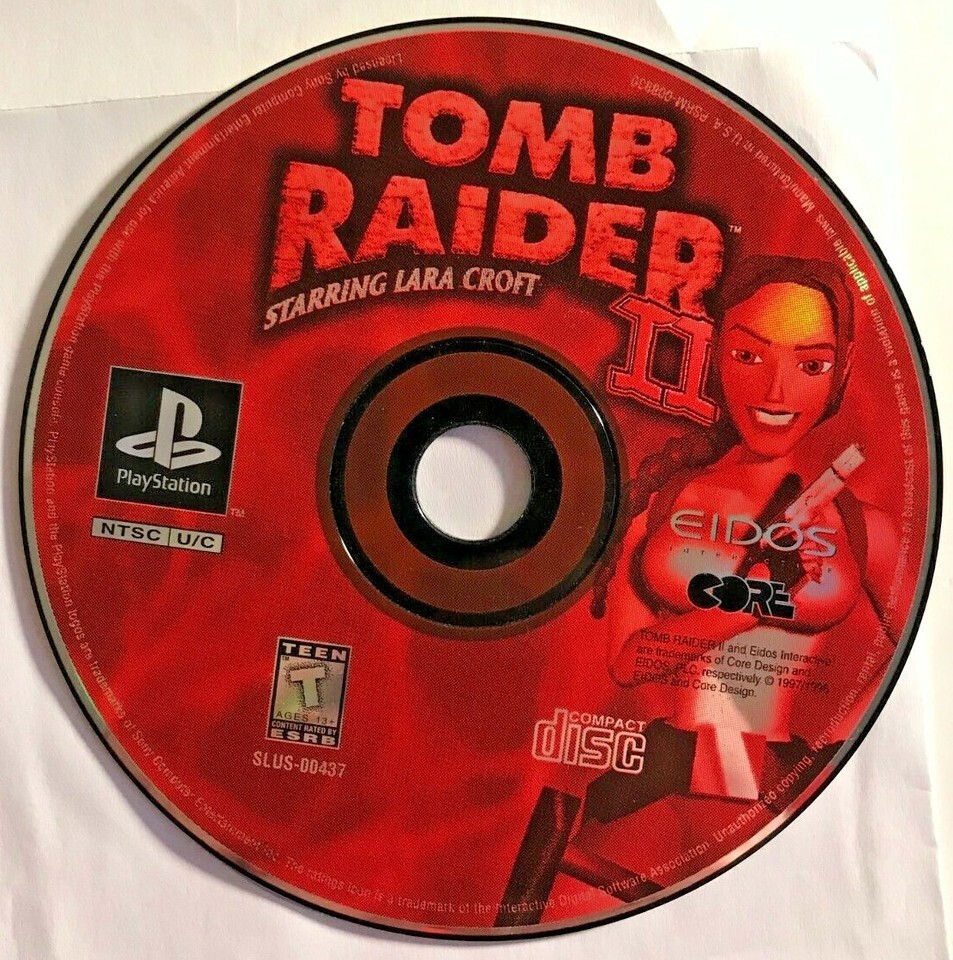 Tomb Raider II Starring Lara Croft (Sony PlayStation 1, 1997): DISC ONLY... - $4.94