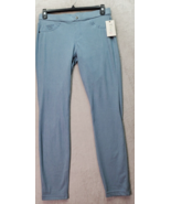 Hue Utopia Jean Style Legging Womens Large Blue Denim Stretch Pockets Fl... - £18.21 GBP