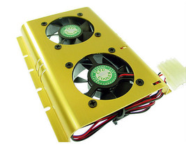 Shdc-B Dual 50Mm Ball Bearing Fan Hard-Drive Cooler - £25.15 GBP