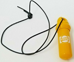 Waterproof Floating Key Container Pepsi 1980s Bright Yellow Vintage  - $15.15