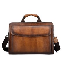 New Vintage Genuine Leather Men&#39;s Crossbody Shoulder Messenger Bag - £121.34 GBP