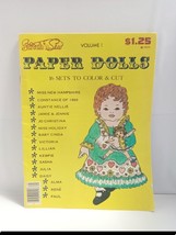 Vintage 1977 Paper Dolls Stitch N Sew  Carol Pedersen  Uncut 16 Color &amp; Cut - £12.30 GBP
