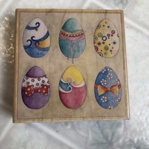 Stamps Happen Rubber Stamp Decorated Easter Eggs Holiday #90386 Good Con... - £14.60 GBP