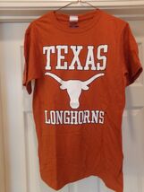 UNIVERSITY of TEXAS "Longhorns" 100% Cotton Orange Tee Shirt Size (S) NW... - $8.66