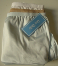 3 Dixie Belle by Velrose Full cut Briefs Style 719 Size 14 White Blue Nude - £20.53 GBP